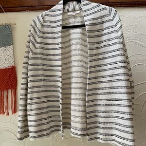 Loft, XL petite, white office blazer cardigan